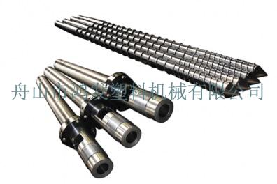 Shoe machine barrel screw